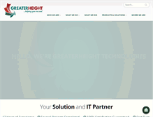 Tablet Screenshot of greaterheight.com